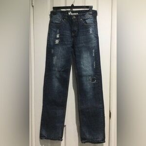 Parasuco Straight Blue Jeans with Distressed Style